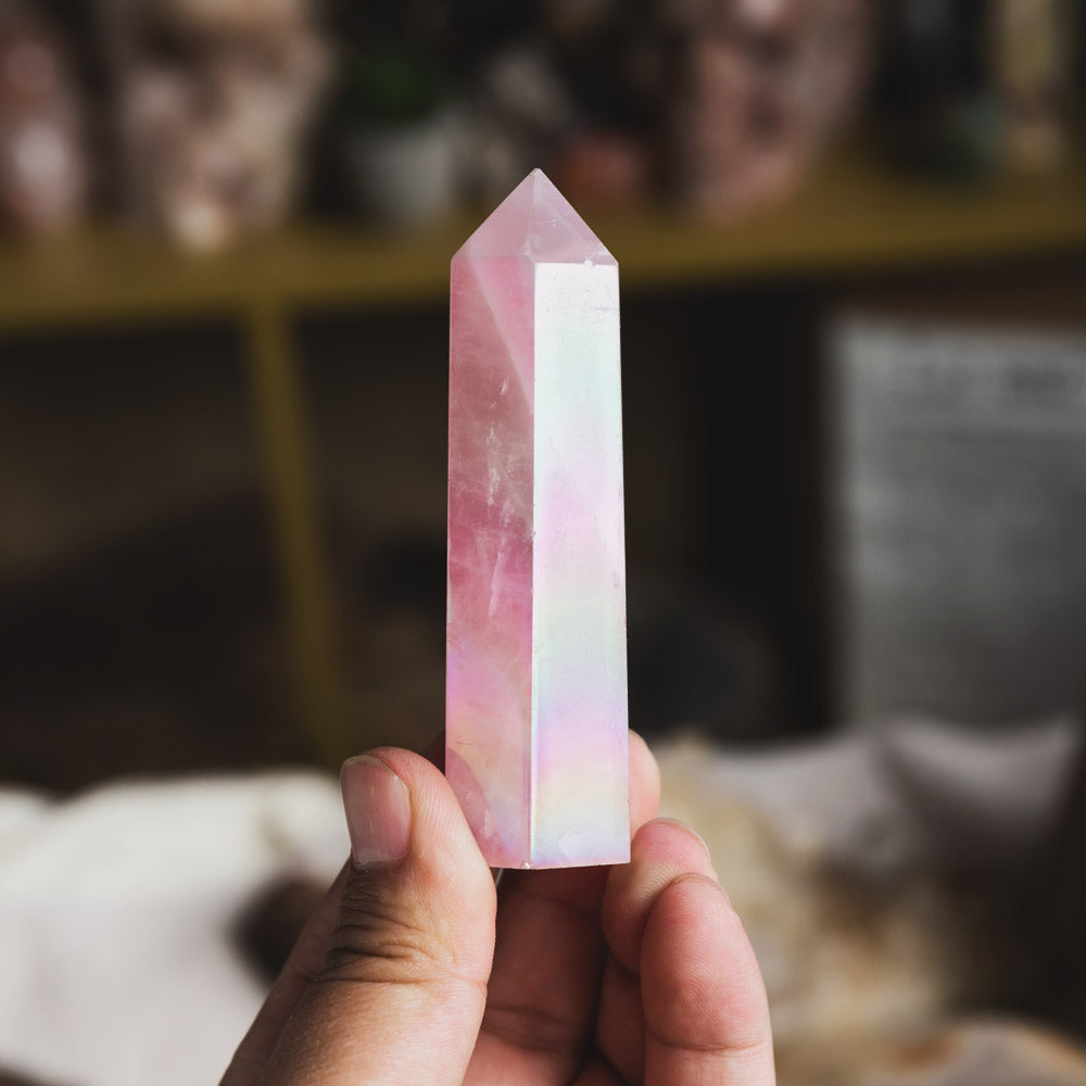 Reikistal Aura Rose Quartz Point