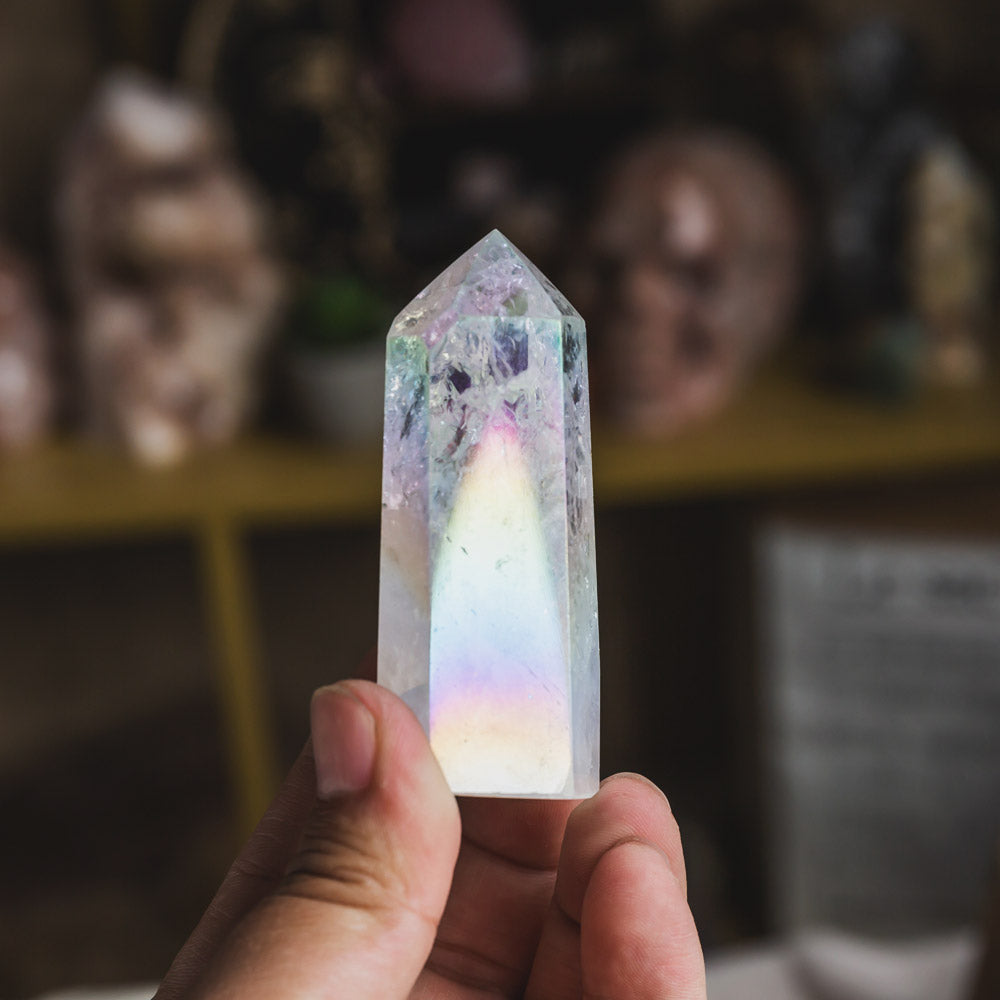 Reikistal Aura Ice Quartz Point