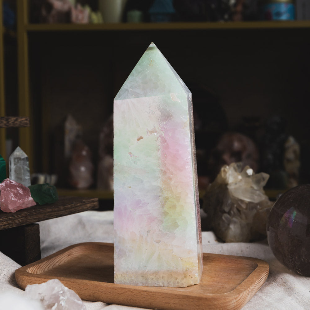 Reikistal Aura Pink Amethyst Tower