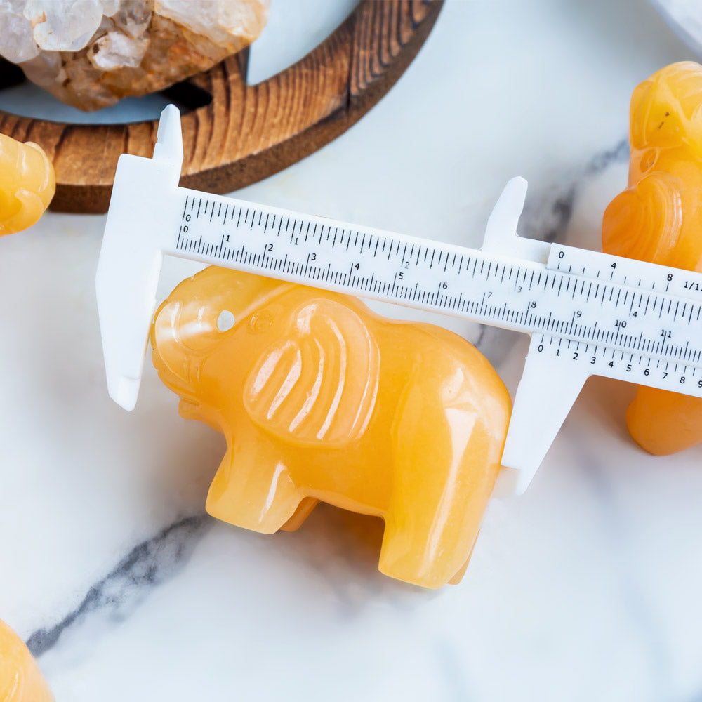 Reikistal Orange Calcite Elephant