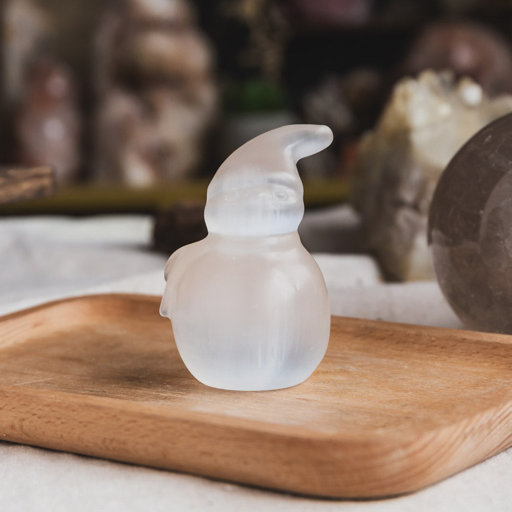 Reikistal Selenite Bonhomme de neige