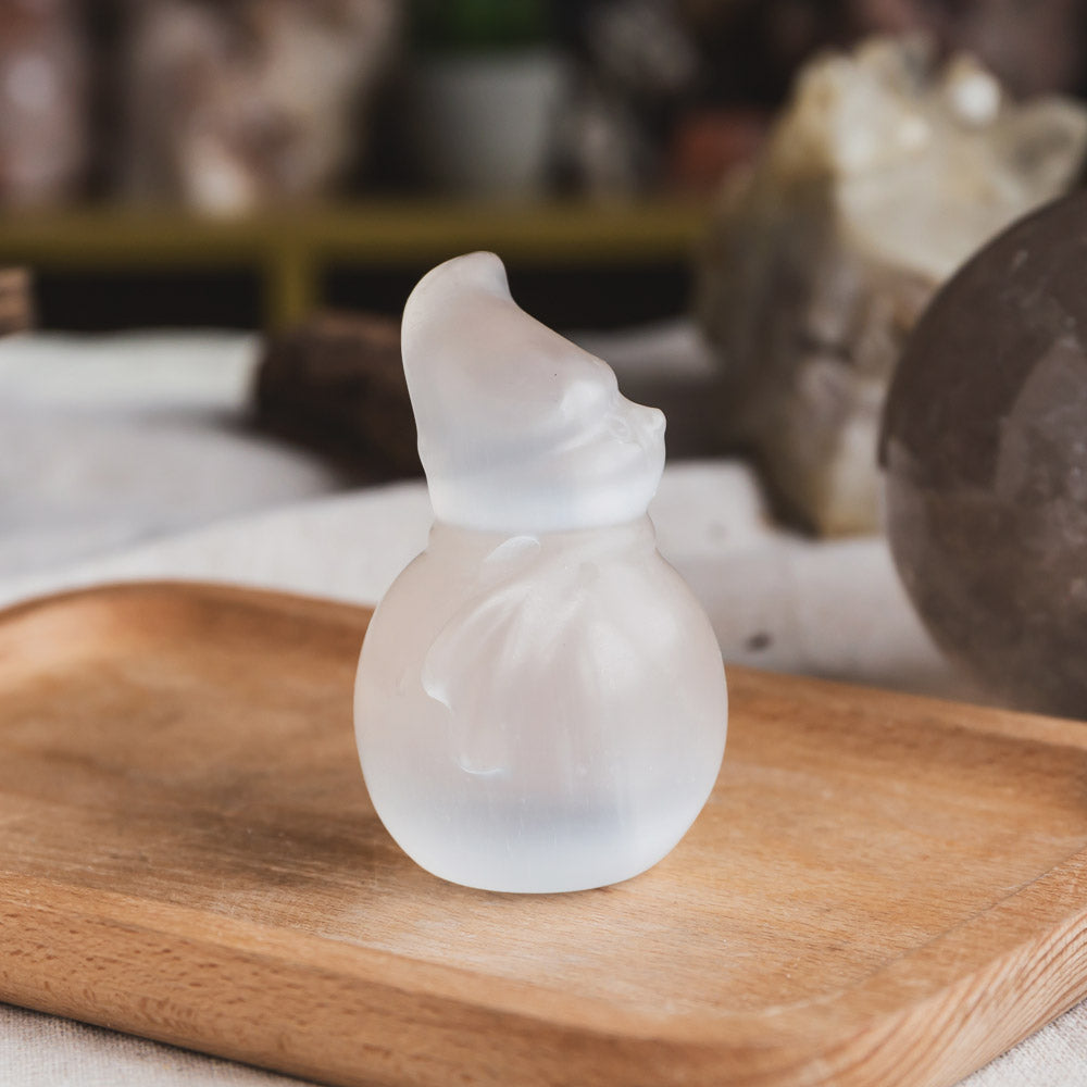 Reikistal Selenite Bonhomme de neige
