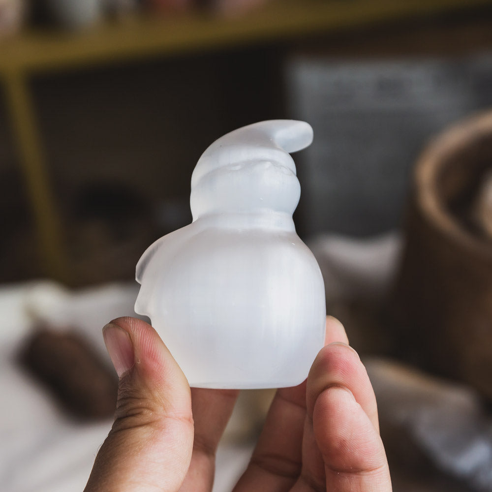 Reikistal Selenite Bonhomme de neige