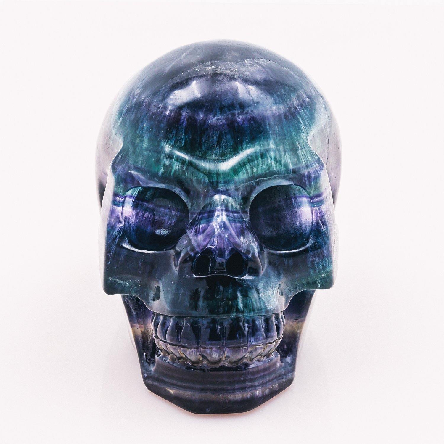Reikistal Rainbow Fluorite Skull