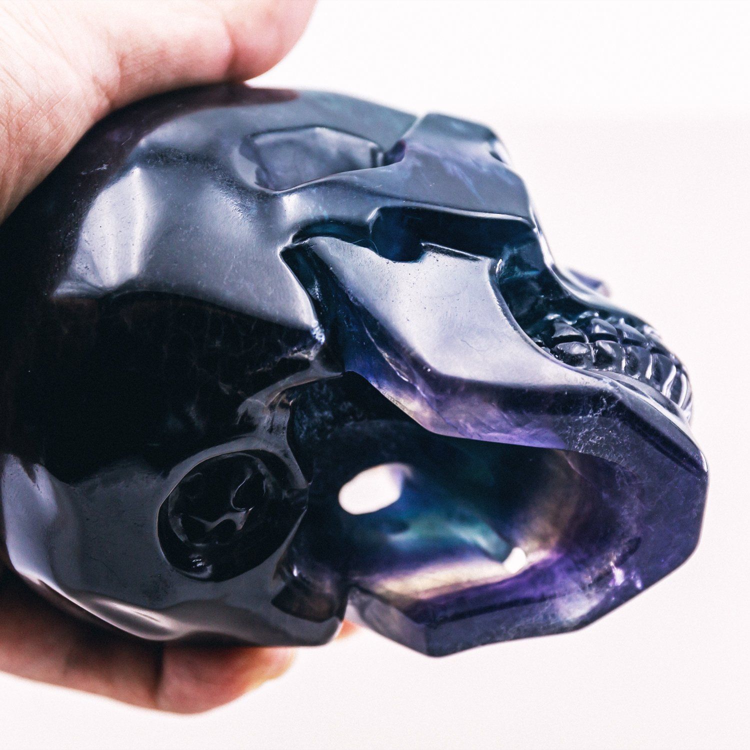 Reikistal Rainbow Fluorite Skull