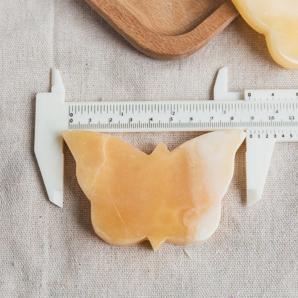 Reikistal Orange Calcite Butterfly