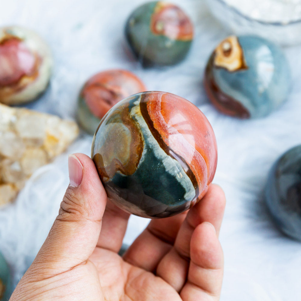 Reikistal Polychrome Jasper Sphere