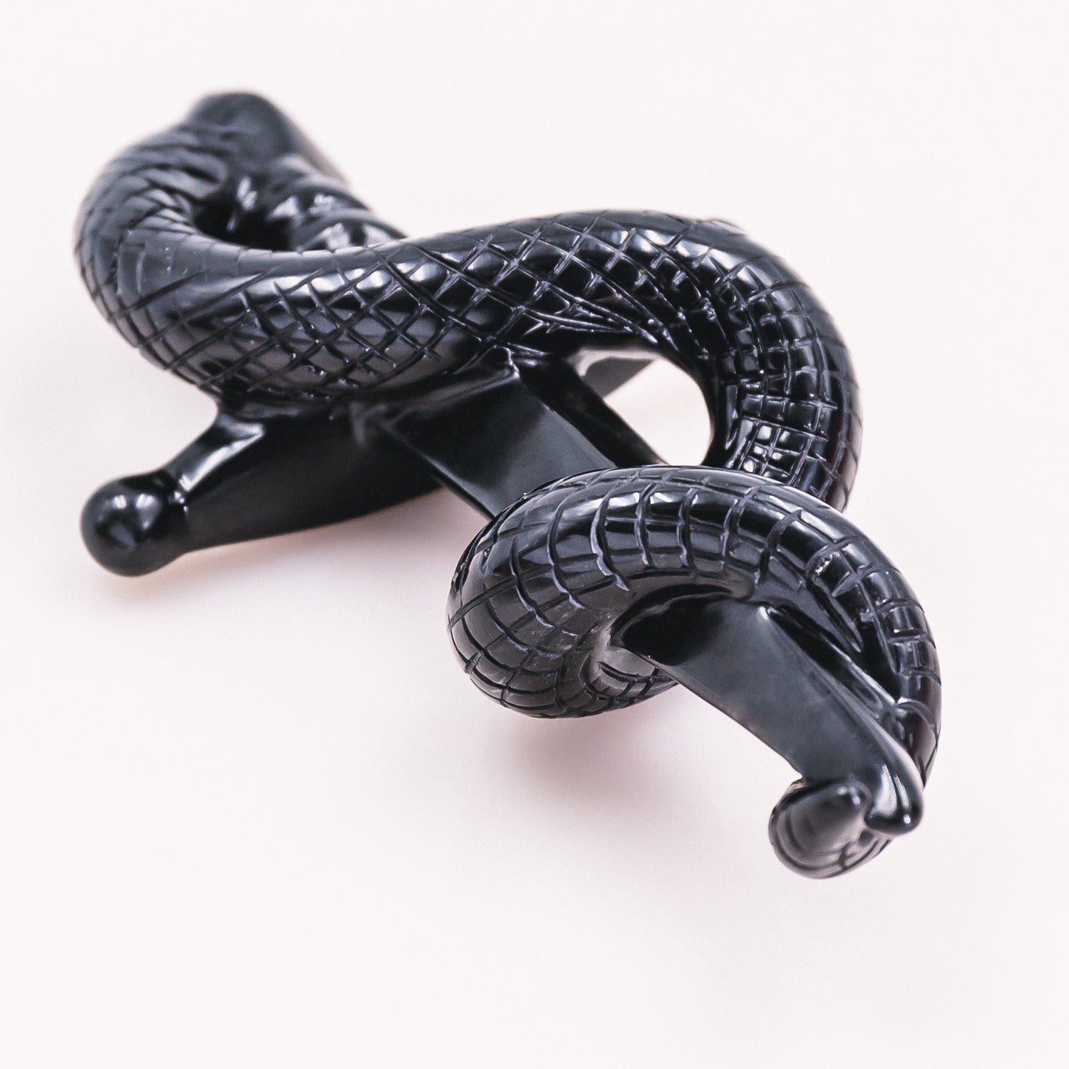 Reikistal Black Obsidian Knife With Snake