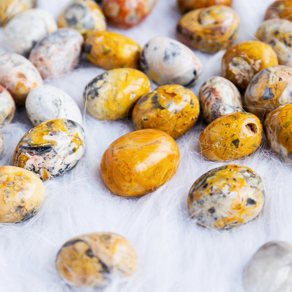 Reikistal Crazy Lace Agate Tumbled Stone