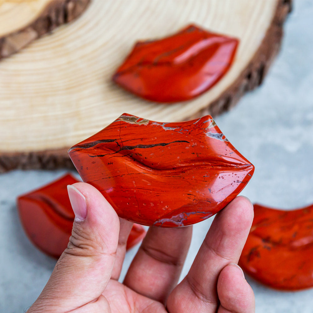 Reikistal Red Jasper Lips