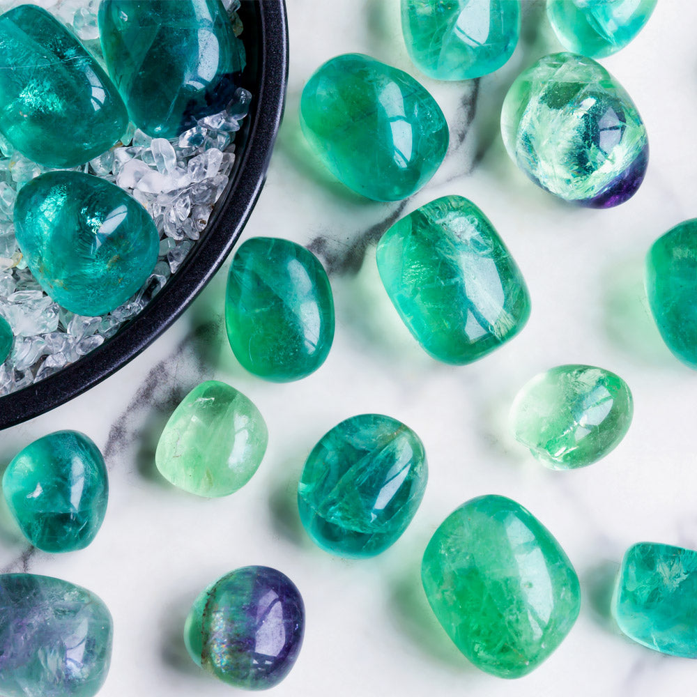 Reikistal Green Fluorite Tumbled Stone