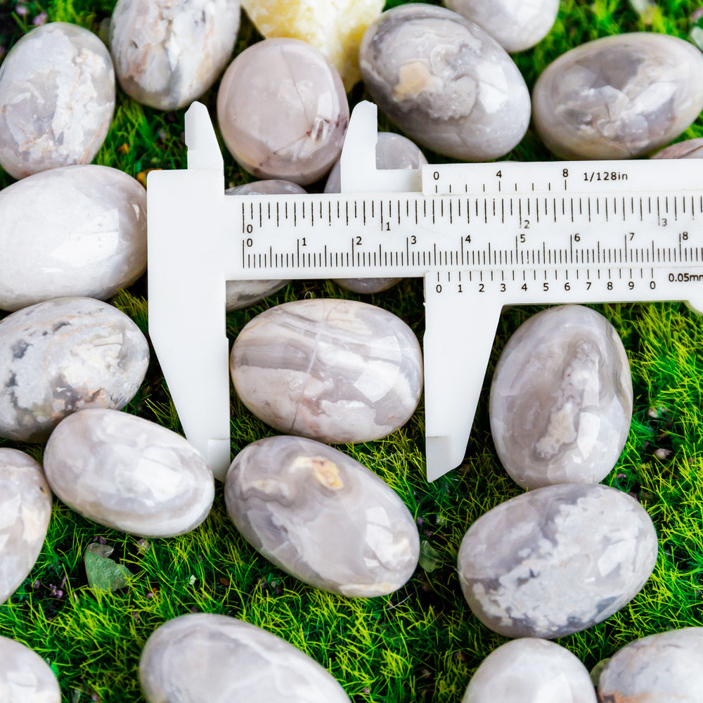 Reikistal White Crazy Lace Agate Tumbled Stone