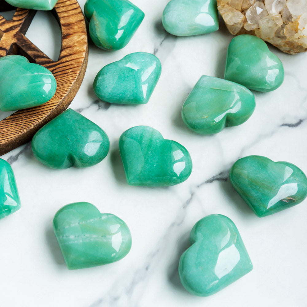 Reikistal Green Aventurine Hearts