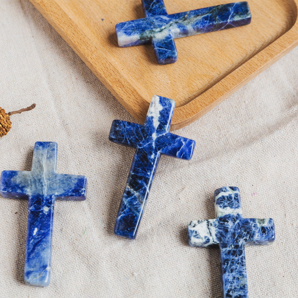 Reikistal Sodalite Cross