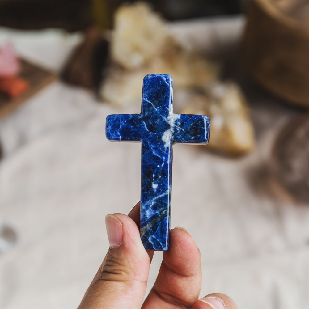 Reikistal Sodalite Cross