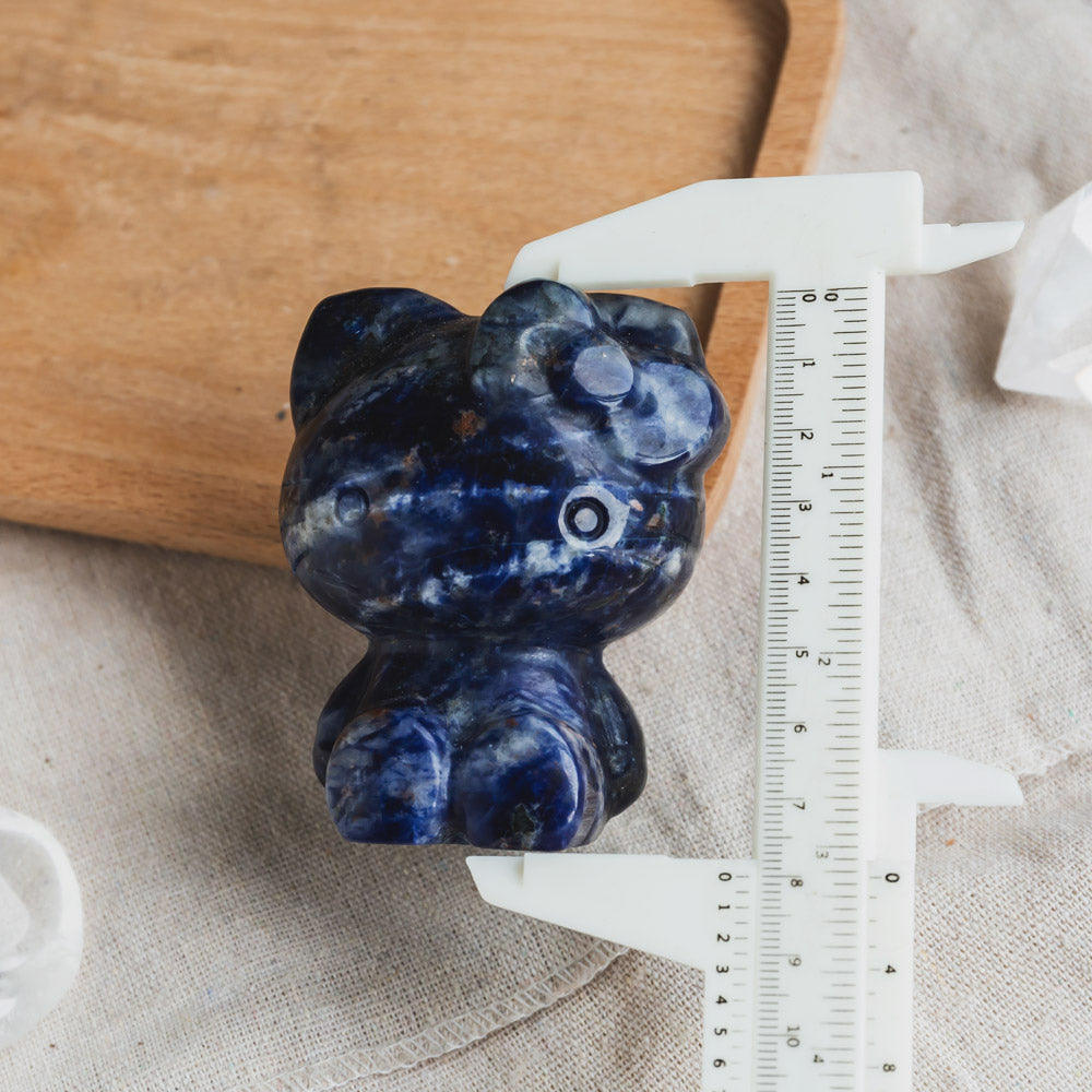 Reikistal Sodalite Hello Kitty