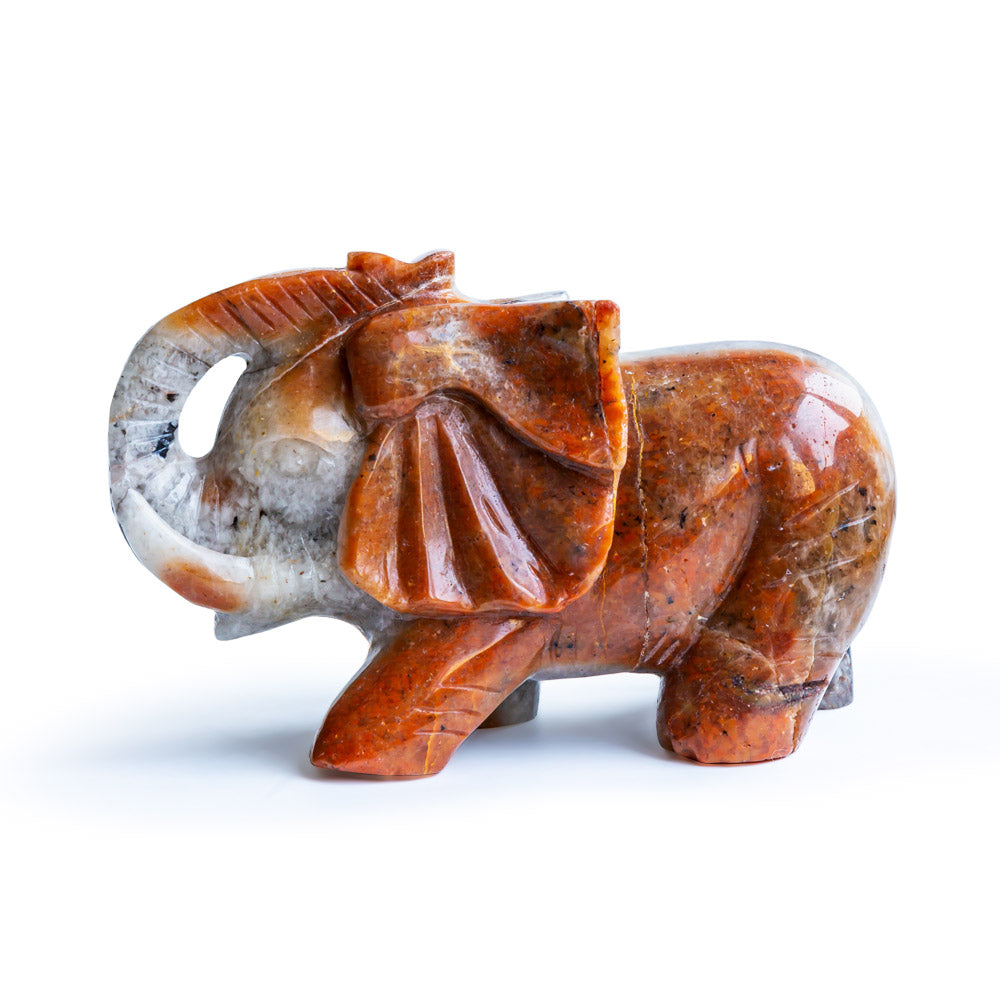 Reikistal Mosaic Quartz Elephant