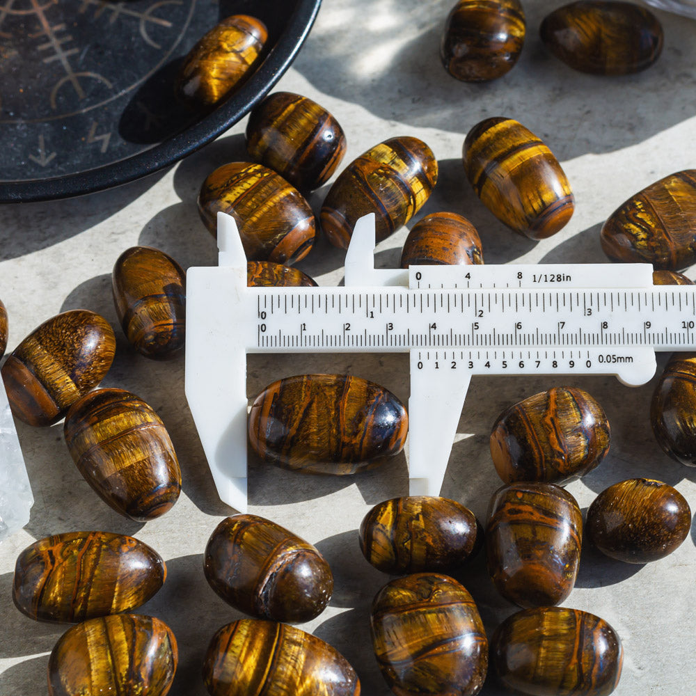 Reikistal Tigers Eye Tumbled Stone