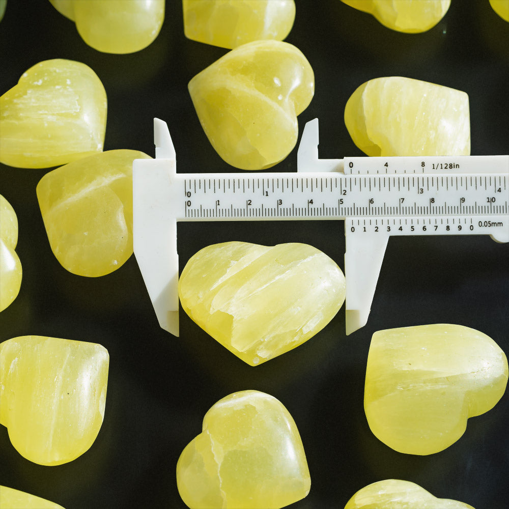 Reikistal Citron Calcite Coeur