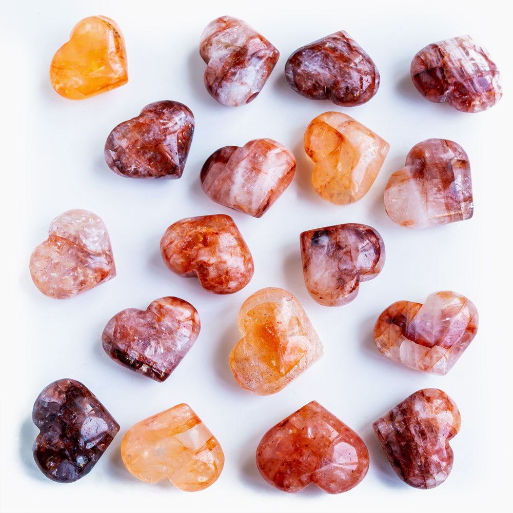 Reikistal Fire Quartz Heart