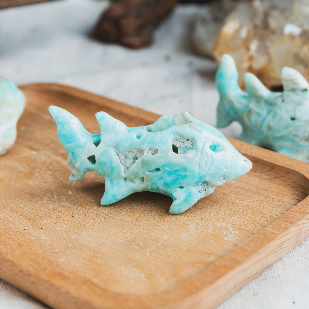 Reikistal Blue Aragonite Shark