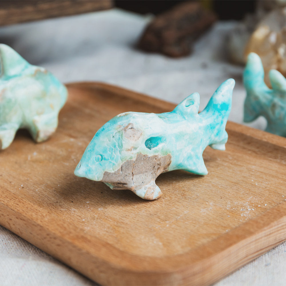 Reikistal Blue Aragonite Shark