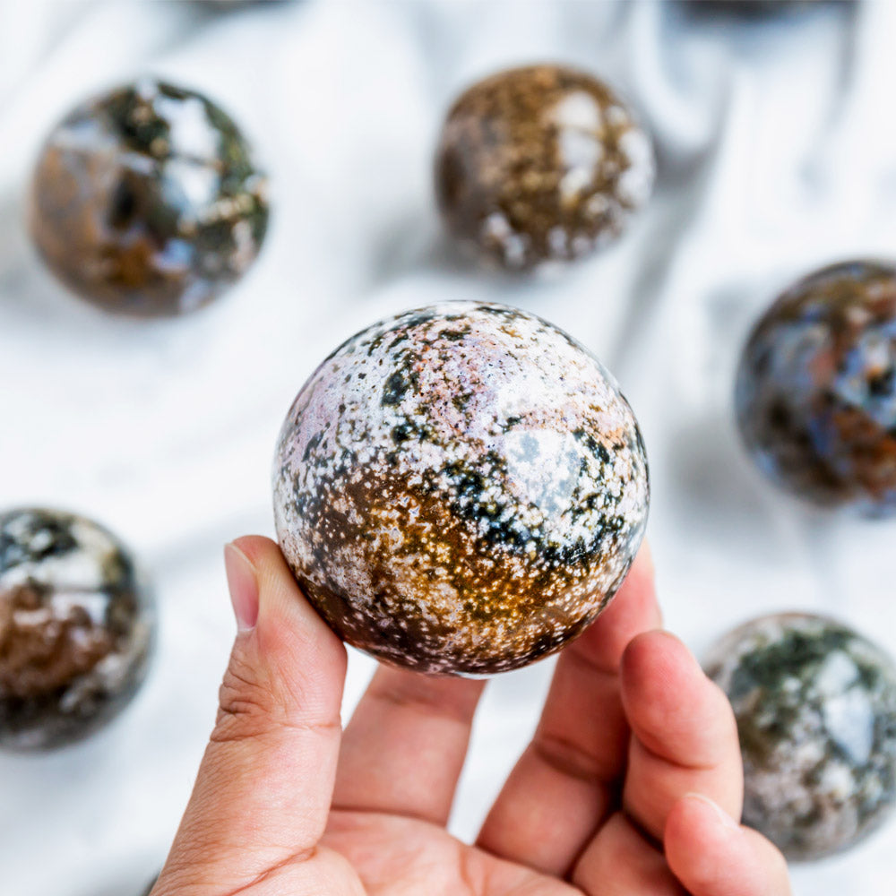 Reikistal Ocean Jasper Ball