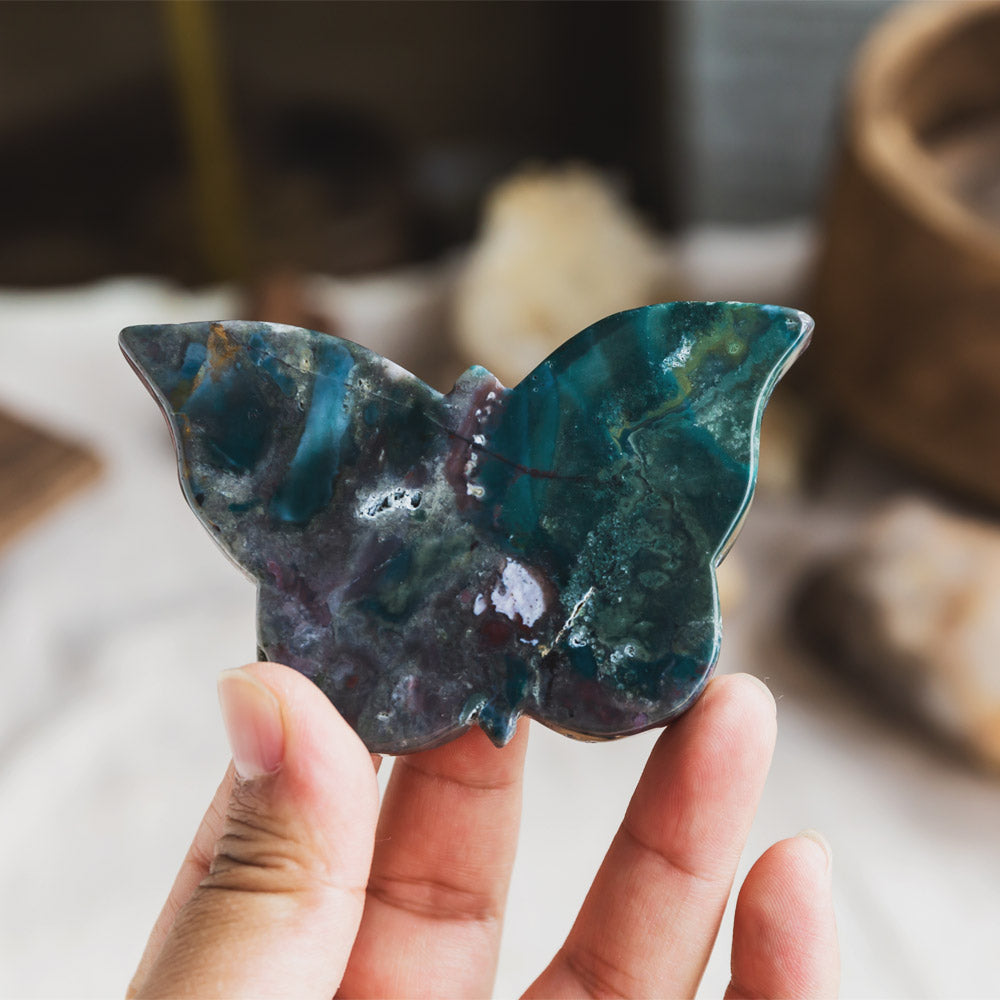 Reikistal Ocean Jasper Butterfly