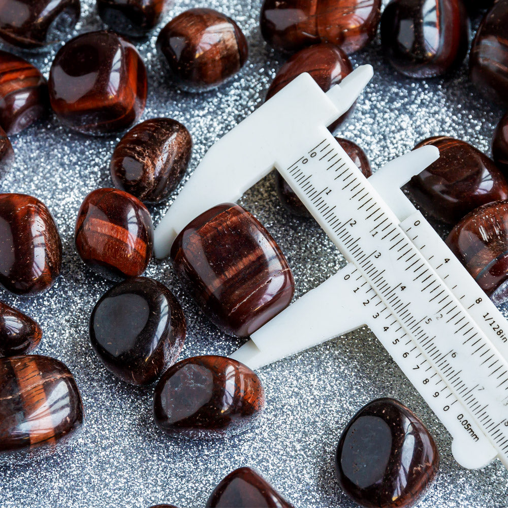 Reikistal Red Tigers Eye Tumbled Stone