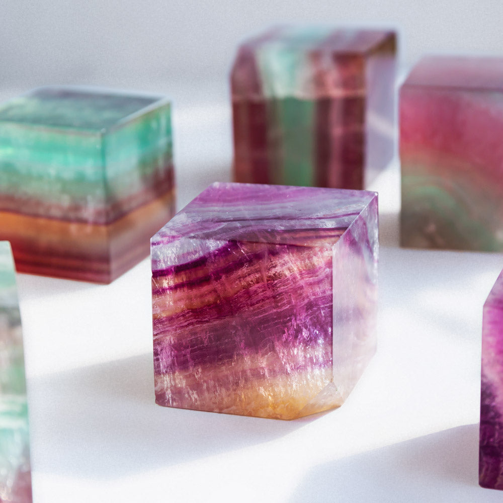 Reikistal Fluorite Cube