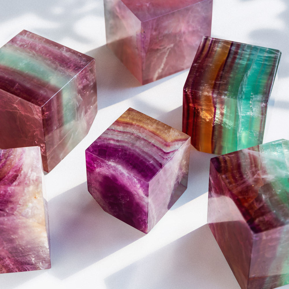 Reikistal Fluorite Cube