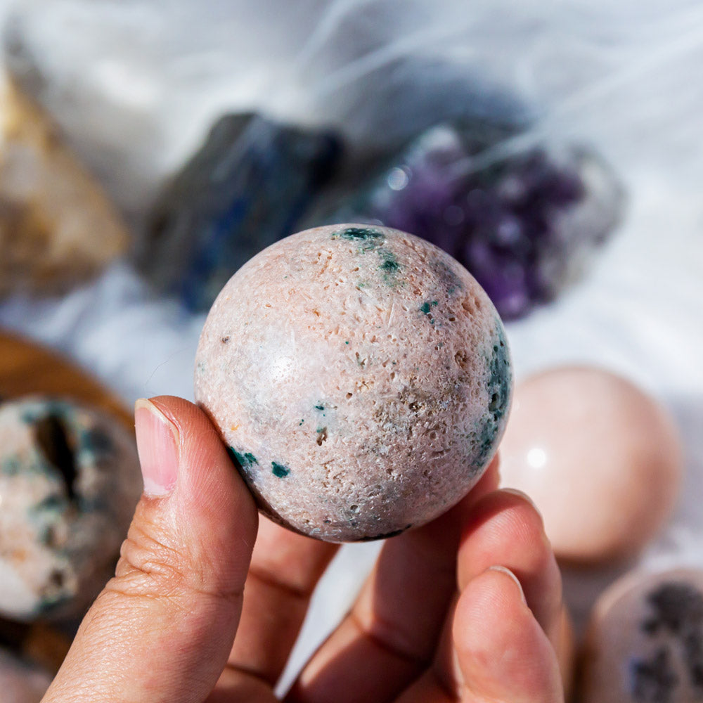 Reikistal Pink Amethyst Sphere