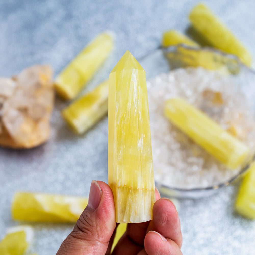 Reikistal Lemon Calcite Point