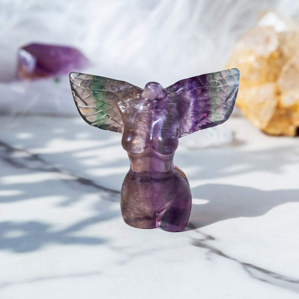 Reikistal Crystal Angel With Wing