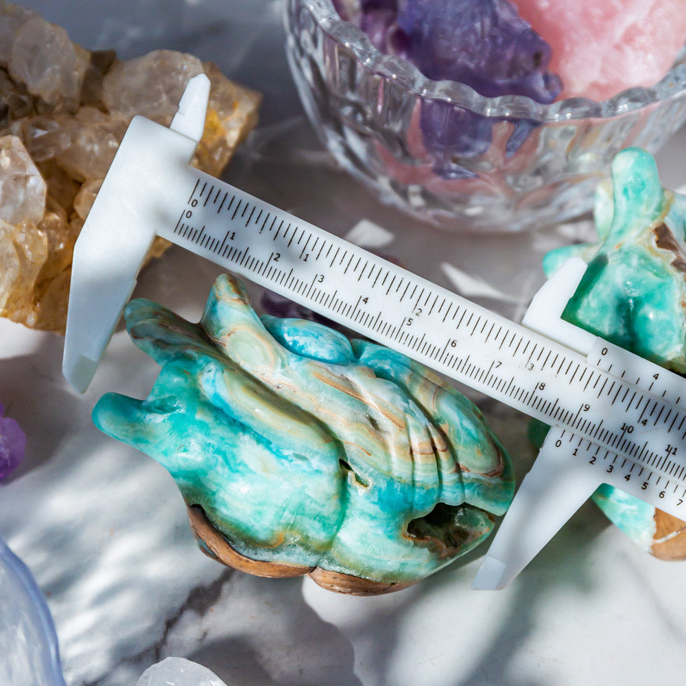 Reikistal Blue Aragonite Human Heart