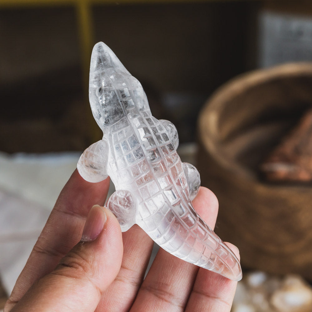 Reikistal Clear Quartz Crocodile