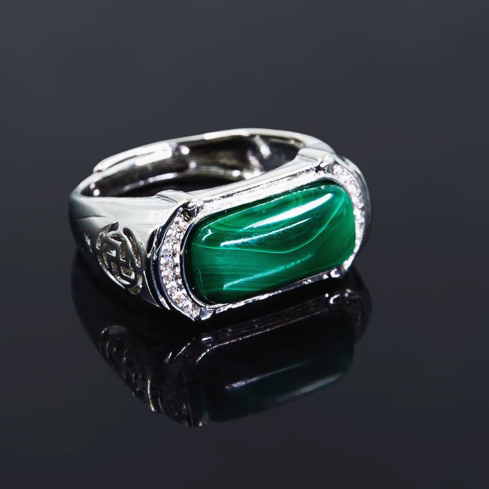 Reikistal Malachite Ring