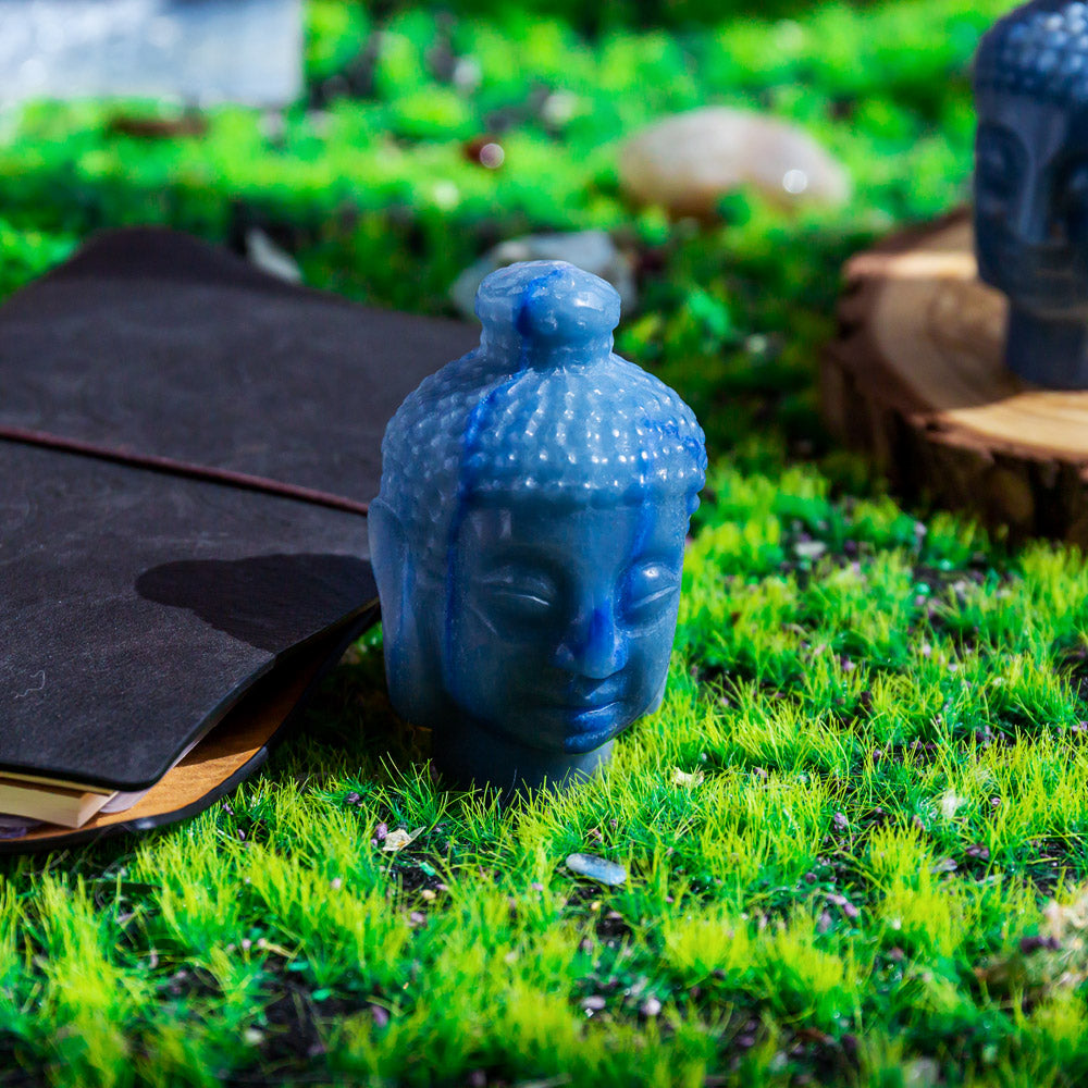 Reikistal Blue Aventurine Buddha Head