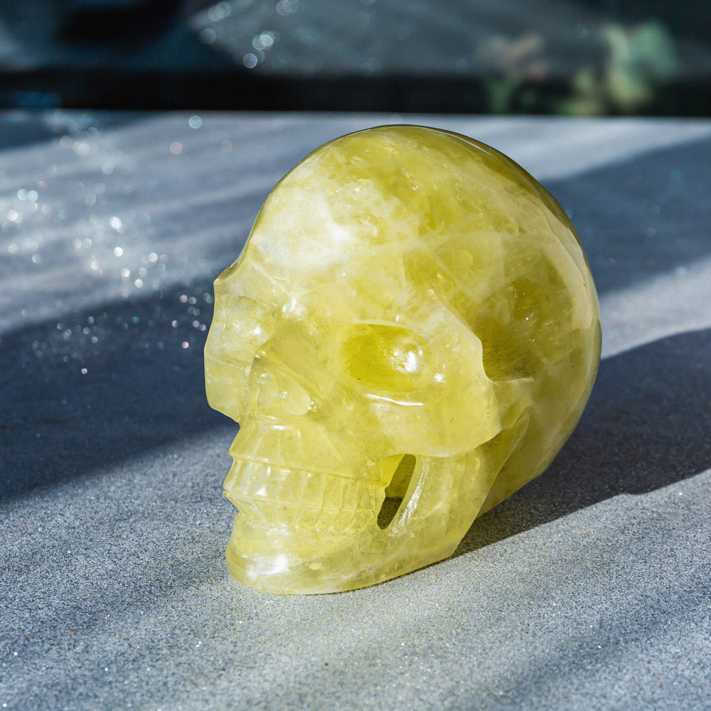 Reikistal Citrine Hollow Out Skull