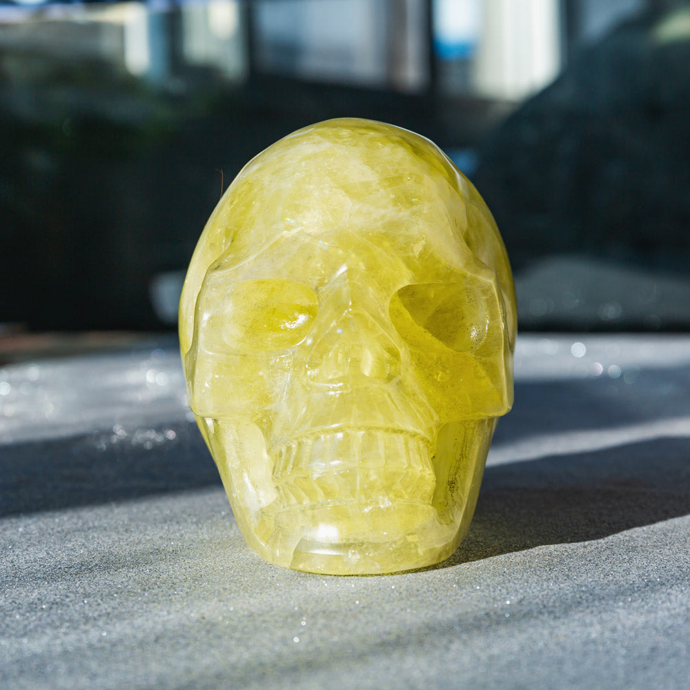 Reikistal Citrine Hollow Out Skull