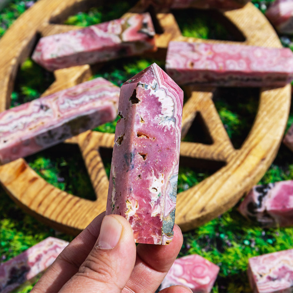 Reikistal Rhodochrosite Point