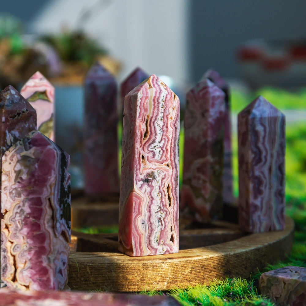 Reikistal Rhodochrosite Point