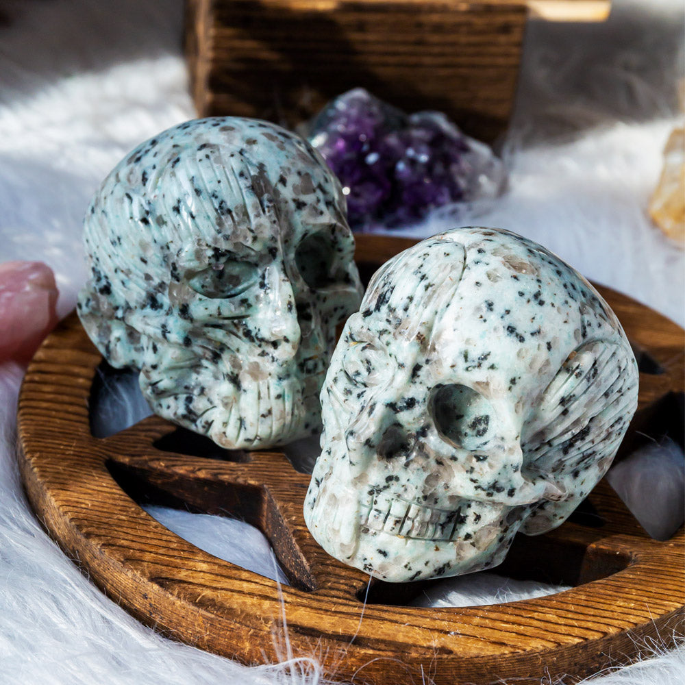 Reikistal Kiwi Jasper Human Skull