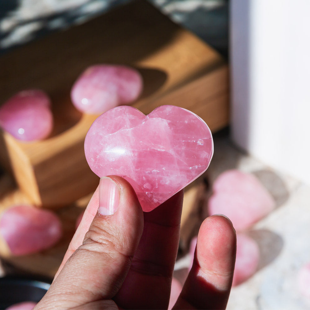 Reikistal Rose Quartz Heart