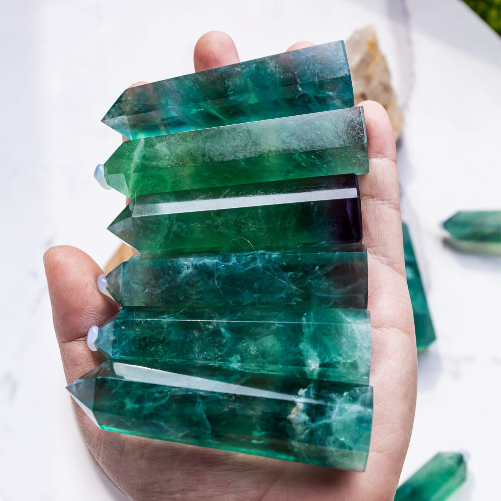 Reikistal Green Fluorite Point