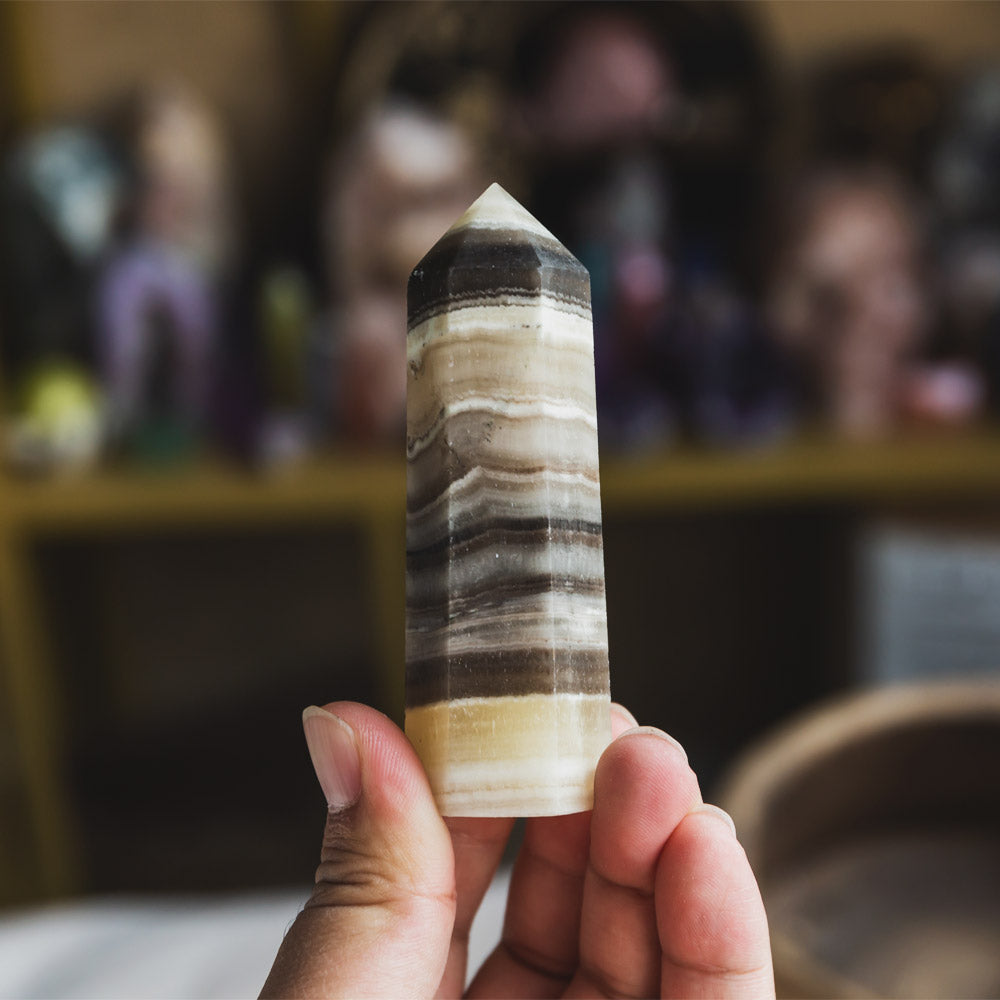 Reikistal Zebra Calcite Point