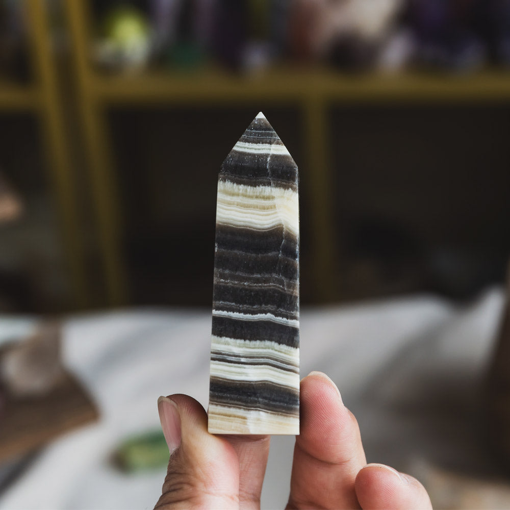Reikistal Zebra Calcite Point