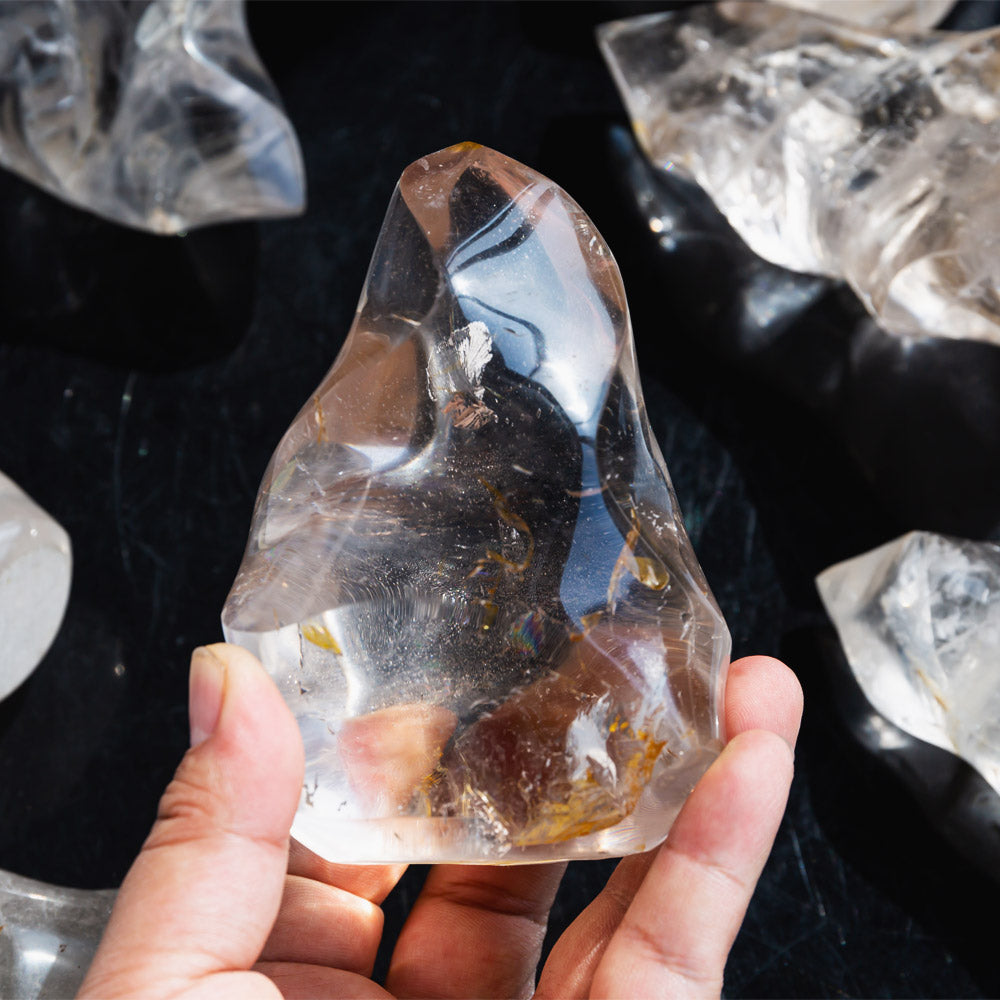 Reikistal Clear Quartz Flame