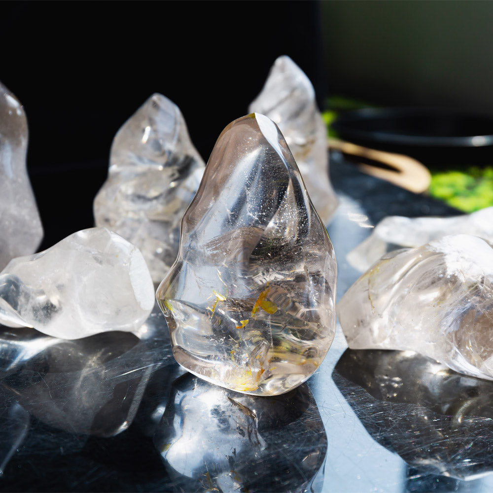 Reikistal Clear Quartz Flame