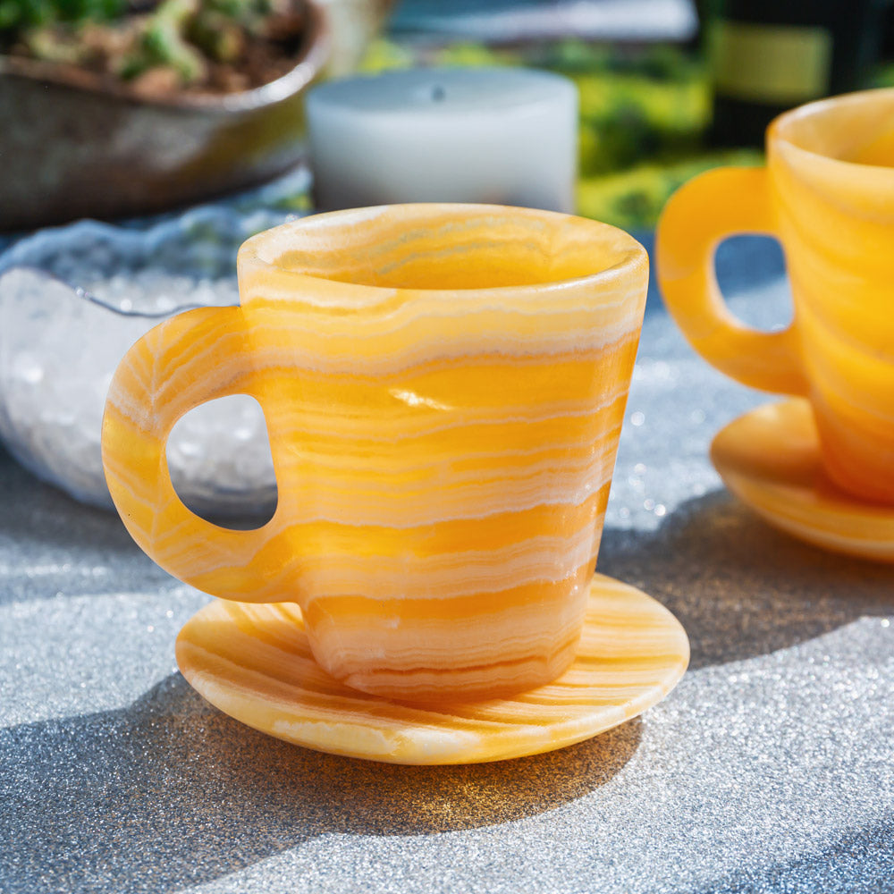 Reikistal Orange Calcite Cup